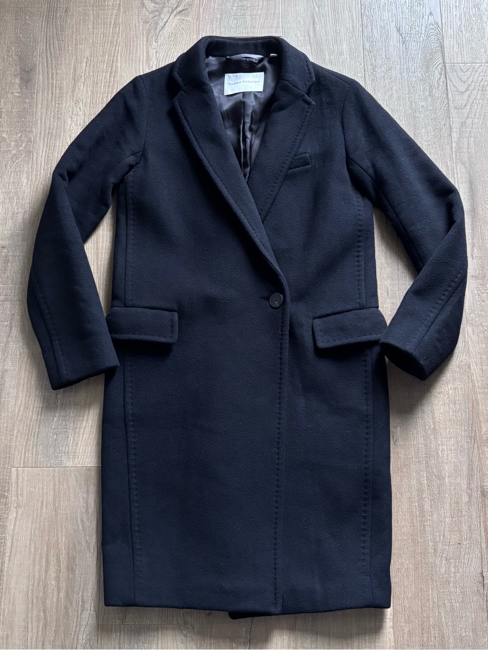 Babaton Wool Coat in Black